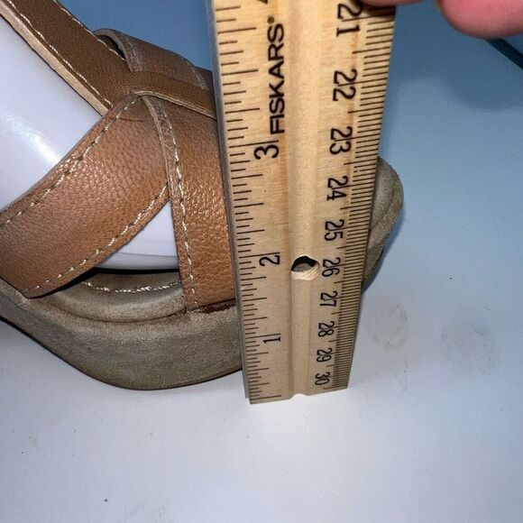 CAREL Paris Camel‎ Suede Platform Sandals EUR Size 37.5 US 7 - Picture 6 of 11